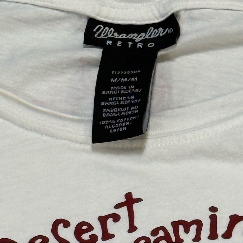 Wrangler Retro White Desert Dreamin' Long Sleeve Graphic Tee Medium - Picture 7 of 14
